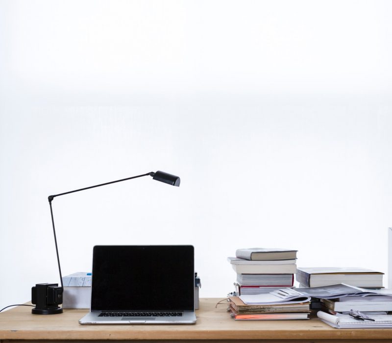 MacBook Pro on top of table